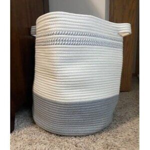 New 80L Laundry Basket, Laundry Hamper, Cotton Rope Storage Basket